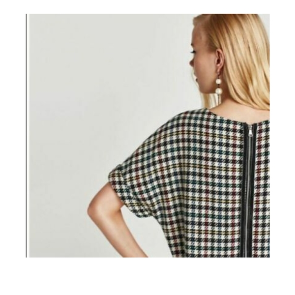 ⭐Zara Trafaluc Collection Colorful Houndstooth Dress 6⭐ - Picture 6 of 14